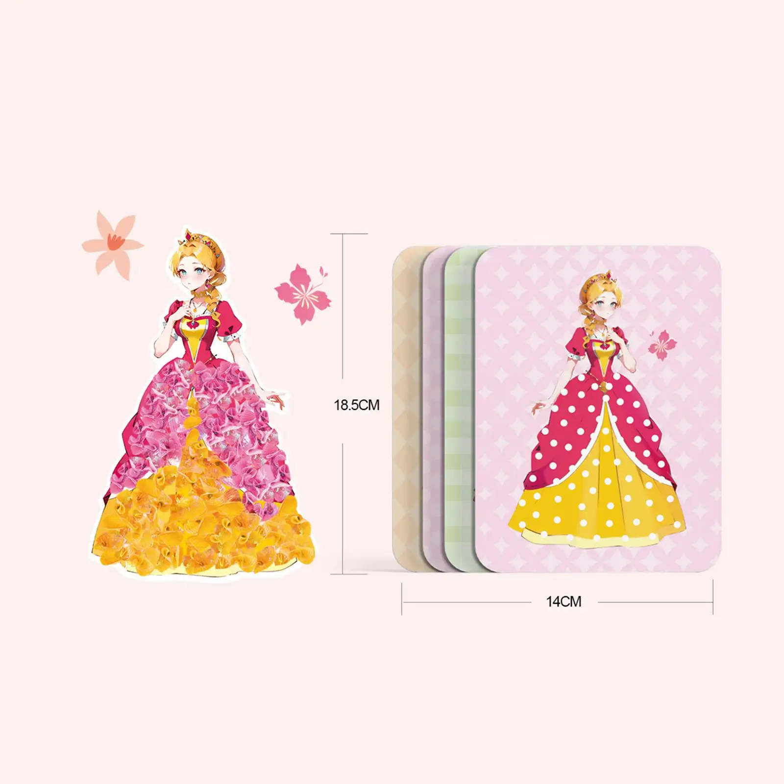 DIY pintura pegatina juguetes artesanales niños arte educación libro colorido vestido de princesa