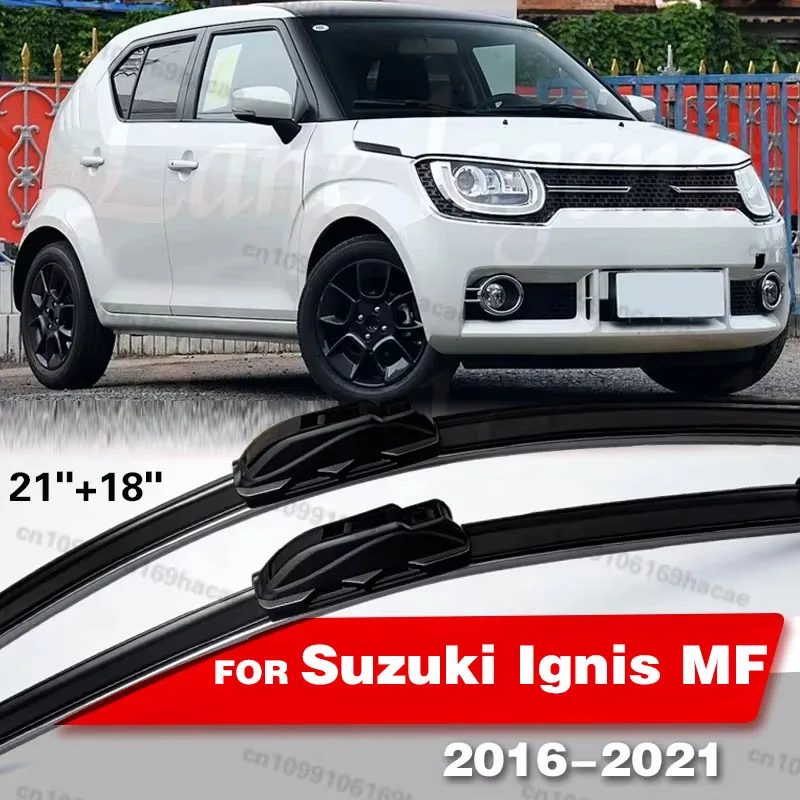 

For Suzuki Ignis MF 2016-2021 1set Front Windshield Wiper Blades Windscreen Wipers 2017 2018 2019 2020 U J Hook Accessories