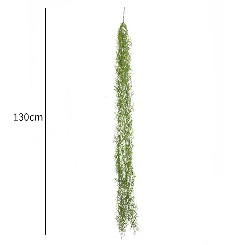 1 PCS 130cm Artificial Wall Hanging String Plastic Vine Green Plant Leaves Home Decor Garden Decoration Gift F893