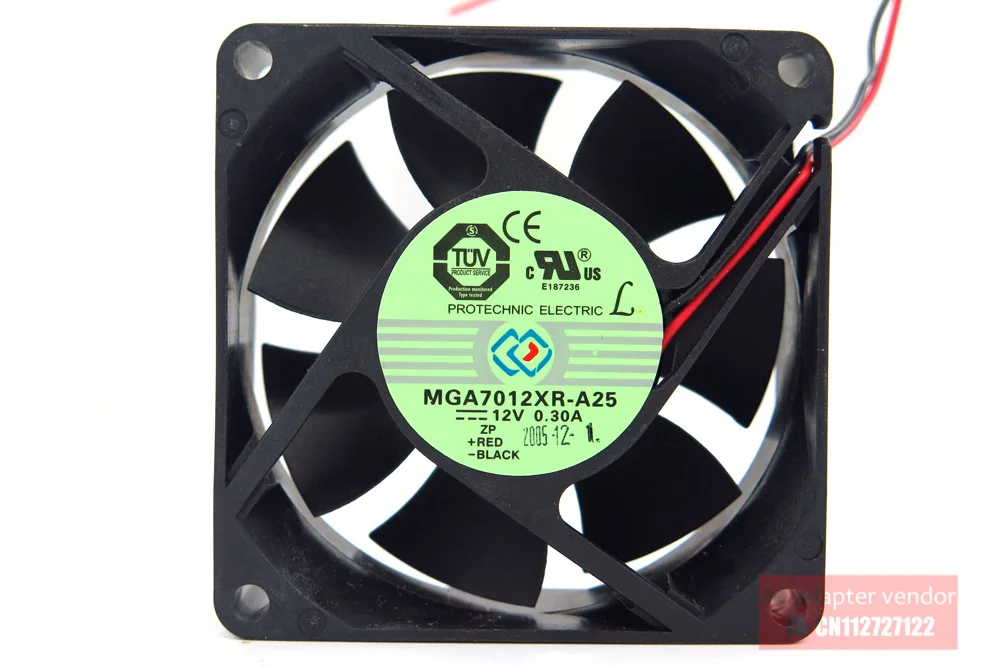 Jinlingge untuk PROTECHNIC MGA7012XR-A25 7025 12V 0,30A 7CM Kipas Pendingin