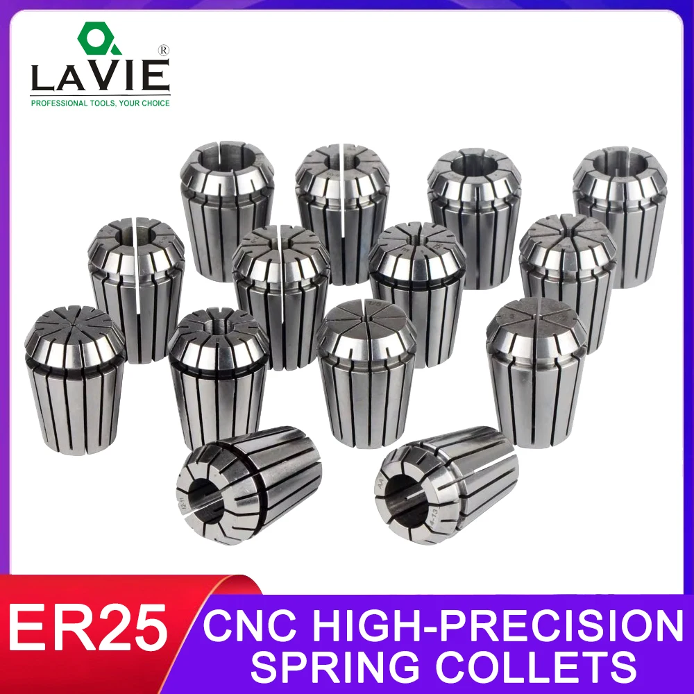 CNC Milling Collet ER25 Spindle Collet Spring Chuck for CNC Milling Lathe Tool Holder Chuck Tool Holding Quick Change Tool Post