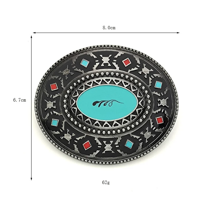 Original tribal belt buckle Western style