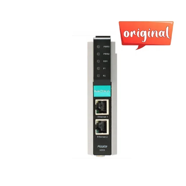 Gateway MOXA Modbus RTU/ASCII/TCP a BACnet/IP a 2 porte MGate 5217I-600-T MGate 5217I-1200-T