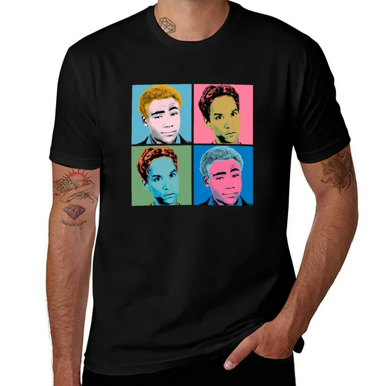 

Troy and Abed Warhol T-Shirt graphic tee shirt korean fashion custom t-shirts T-shirts man mens t shirts top quality