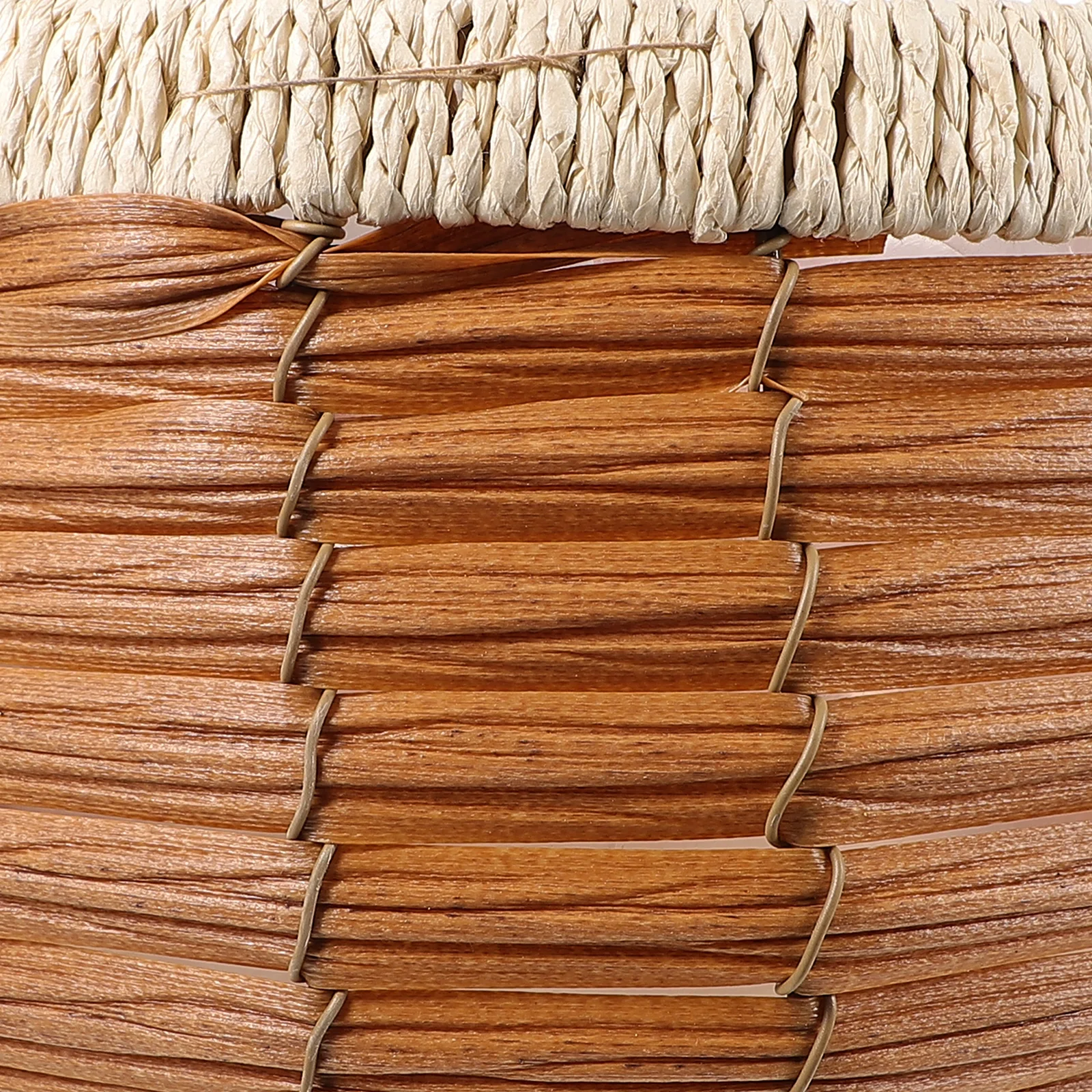 

Woven Flower Pot Planter Baskets Rattan Decorative Storage Basket Indoor Plant Vase Coffee Color Multi Purpose