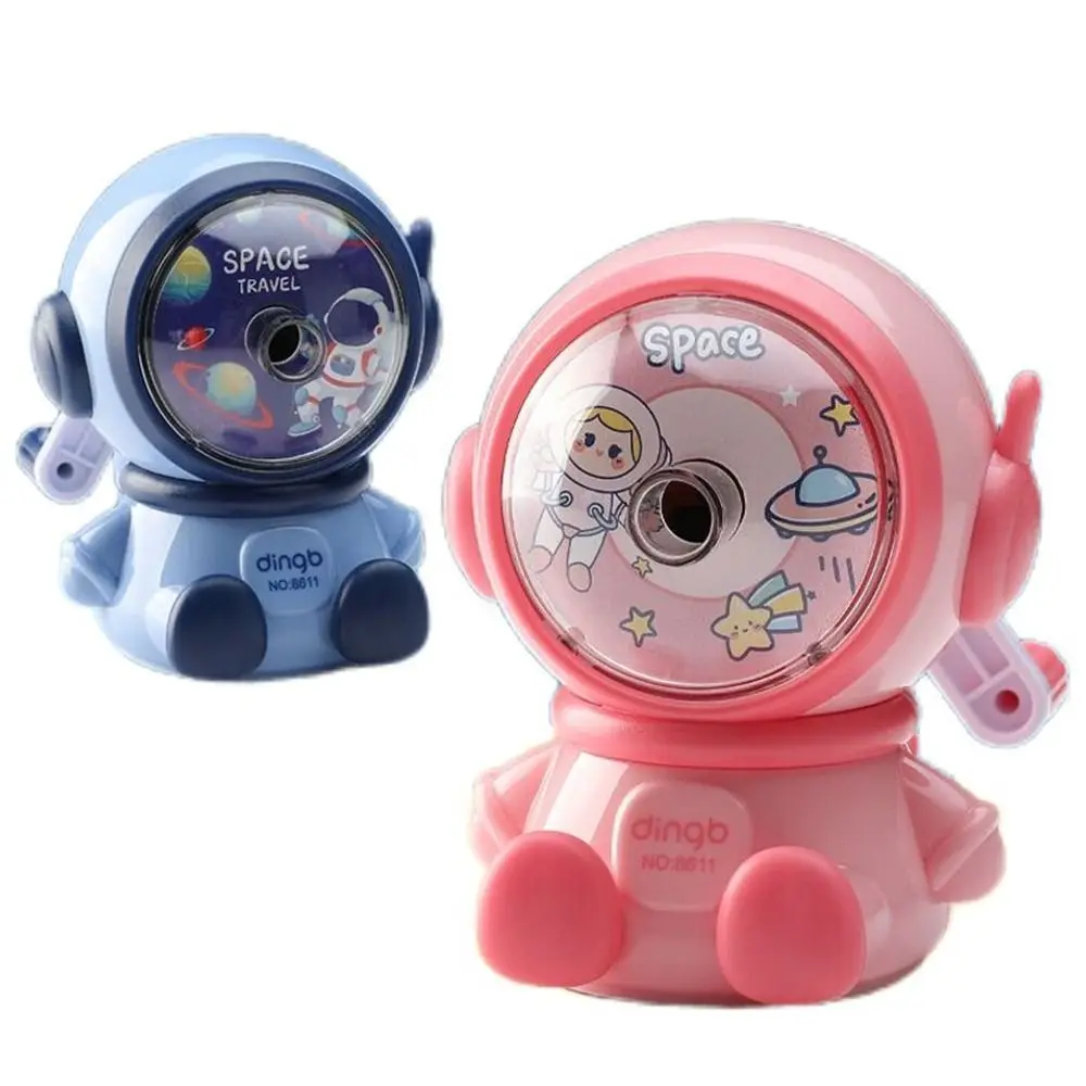 

Trendy Hand-cranked Astronaut Pencil Sharpener Cartoon Manual Students Stationery Creative Office Supplies