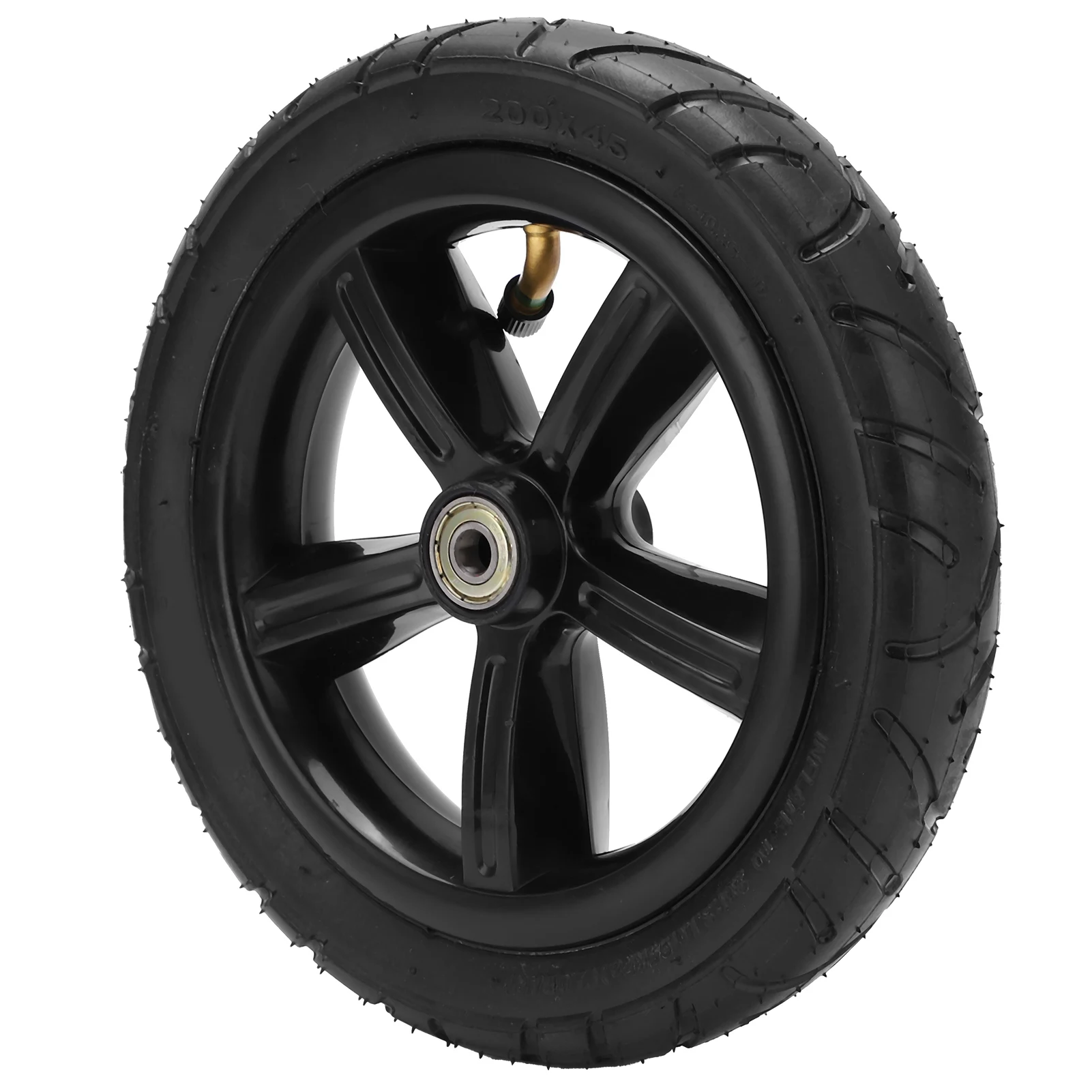 

8 Inch 200x45 Pneumatic Wheel with Inner Tube for Electric Scooter with Hub and Bearings 8 Inch 200x45 Wheel Rim and Tires Set