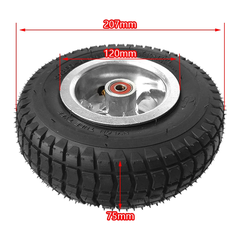 9 inch wheel 9x3.50-4 tires tyre Inner Tube and rim Combo for Gas Scooter Skateboard Pocket Bike Electric tricycle