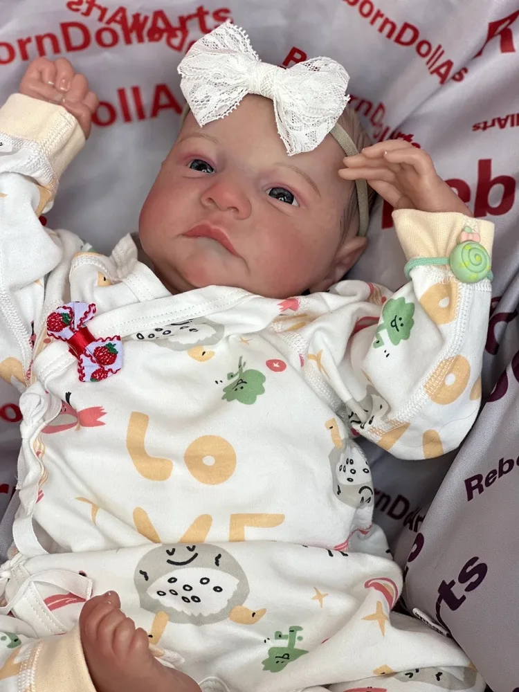 리비 트윈스 완제품 인형, 레비 트윈스 풀 비닐, 여아용 입욕 장난감 피규어, 3D 피부 보이는 정맥, 수제 선물, 17 인치