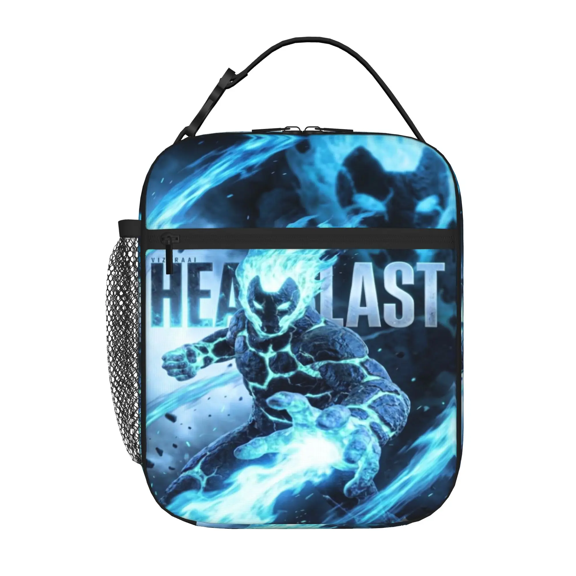Back to school season  Snack Bag Heatblast Ben10 Alien Fire Hero Vintage High Street Personalised Solid Lunch Bag