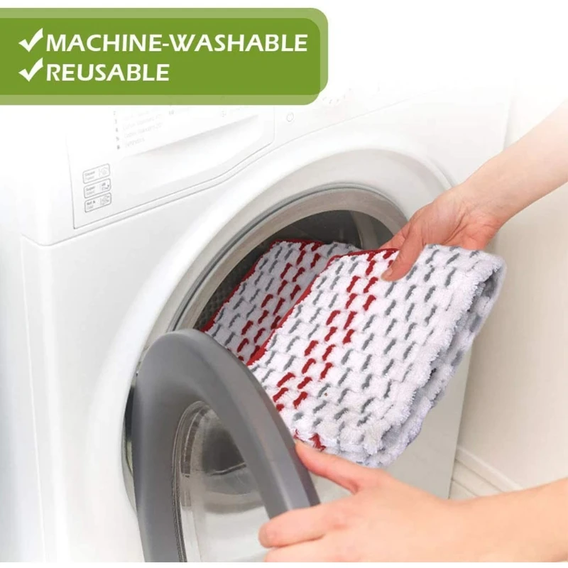 Washable Microfiber Mop Pads Cleaning Pads Replacement for Vileda Floor Cleaning Mop Cloths