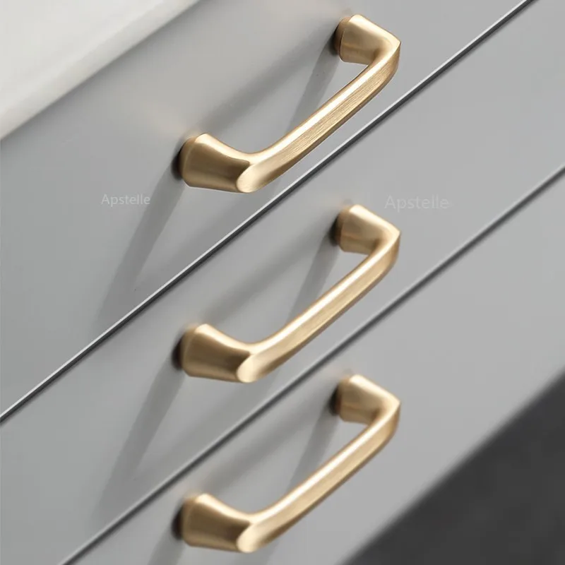 Luxury Cabinet Drawer Handle Gold Extremely Simple and Long Handl New Chinese Style Wardrobe Handle Modern Simple High-end Light