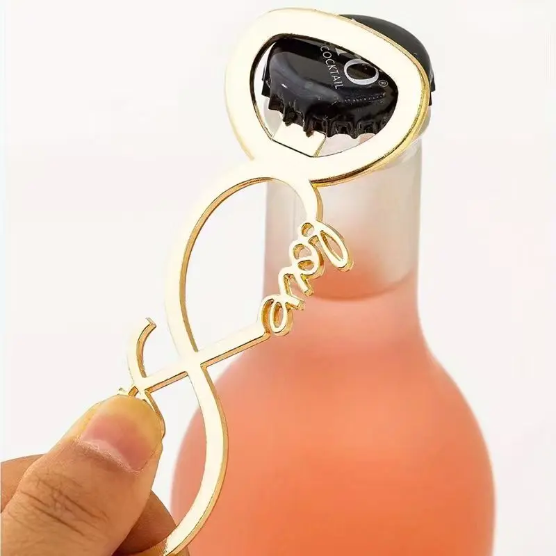 1pc Love Forever Package Bottle Opener for Wedding Party Bridal Shower Favors for Guests with Individual Gift Package