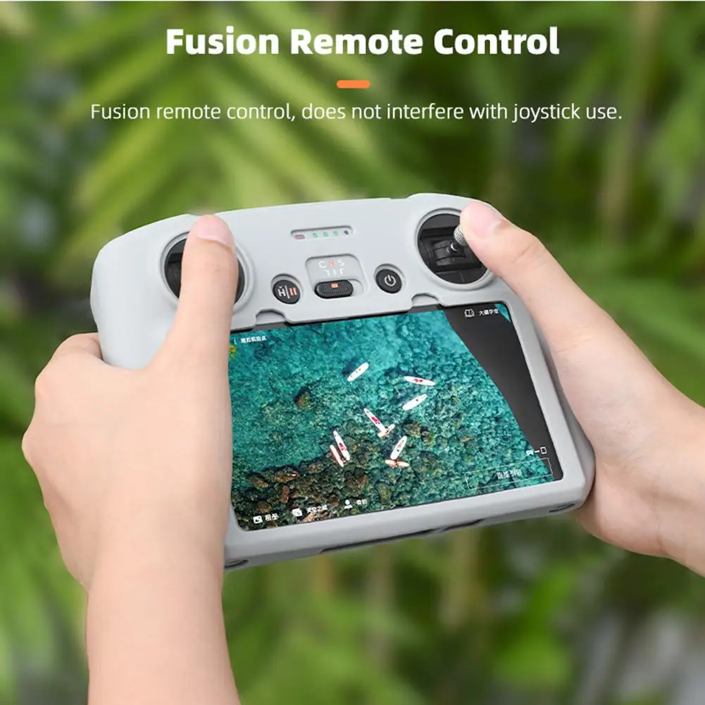 Protective Case Silicone Skin Cover Compatible For Dji Mini 3 Pro Rc With Screen Remote Control Dust Cover