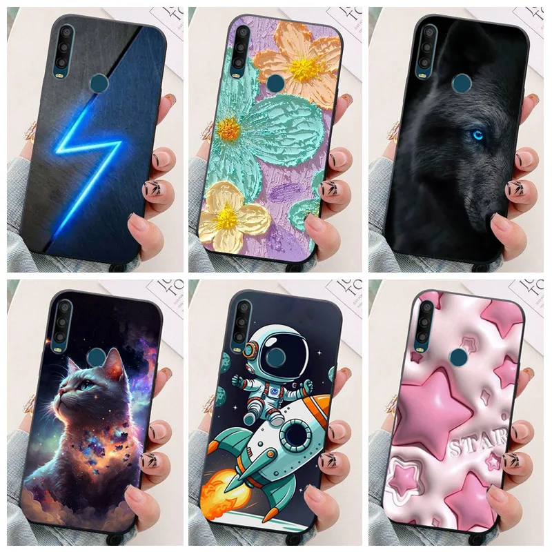 Para Alcatel 1SE 2020 funda trasera de silicona suave 1 SE 2020 funda para Alcatel 1SE 5030D 5030F funda trasera de teléfono a prueba de golpes