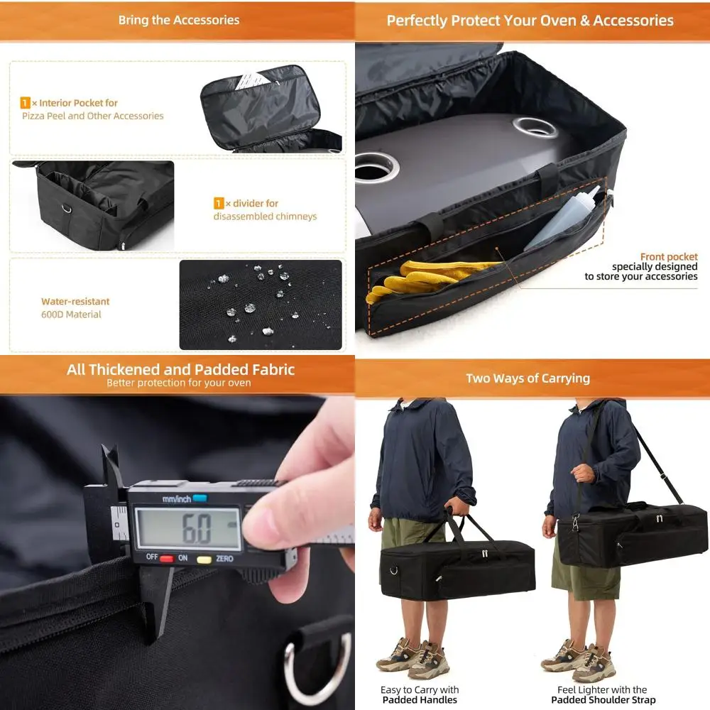 

Ooni Fyra 12 Travel Bag - Heavy-Duty, Water-Resistant Case with Pockets for Pizza Oven and Accessories