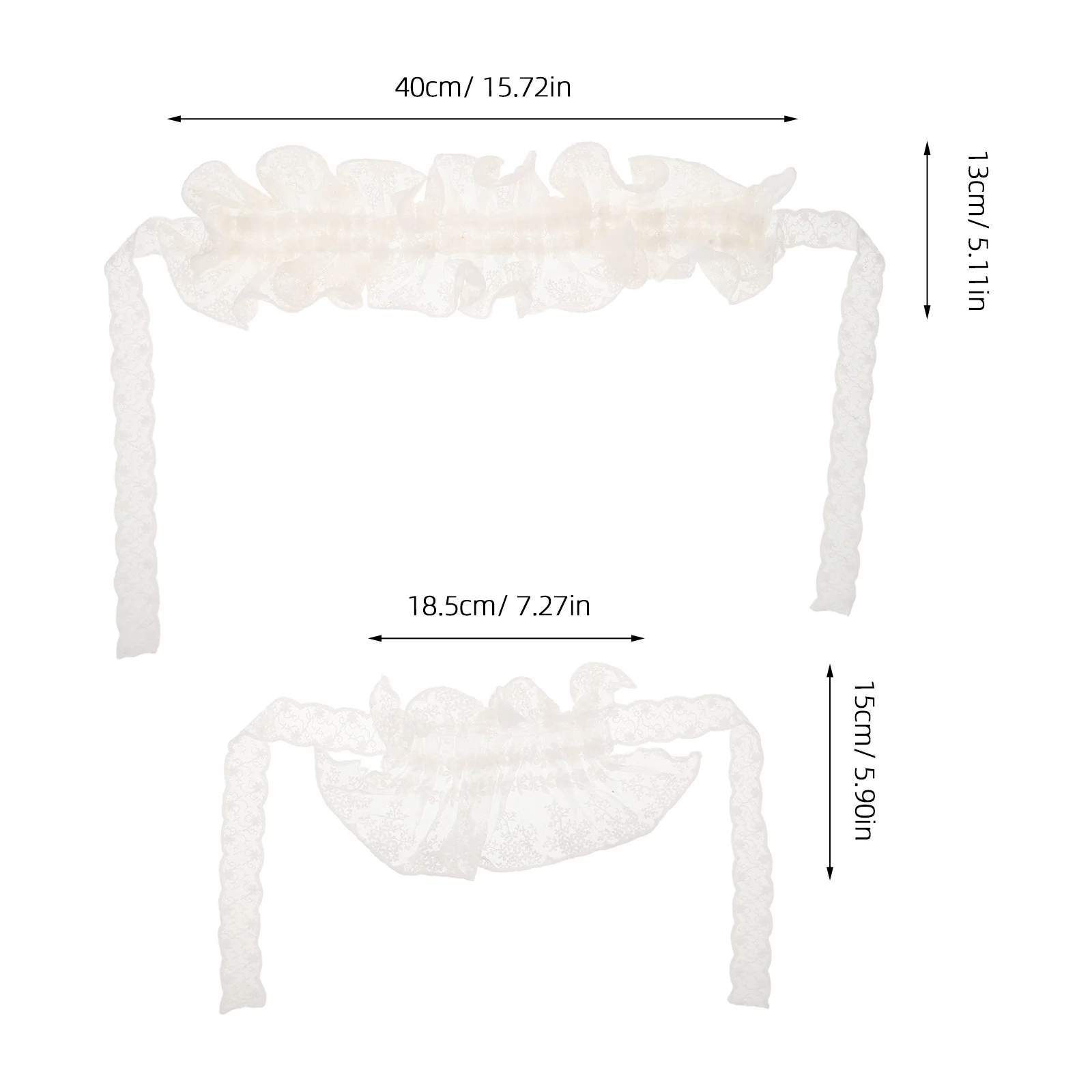 1 conjunto 1 conjunto colar falso dickey conjunto branco babados rendas colarinho punhos vintage destacável para mulheres lolita traje acessórios festa