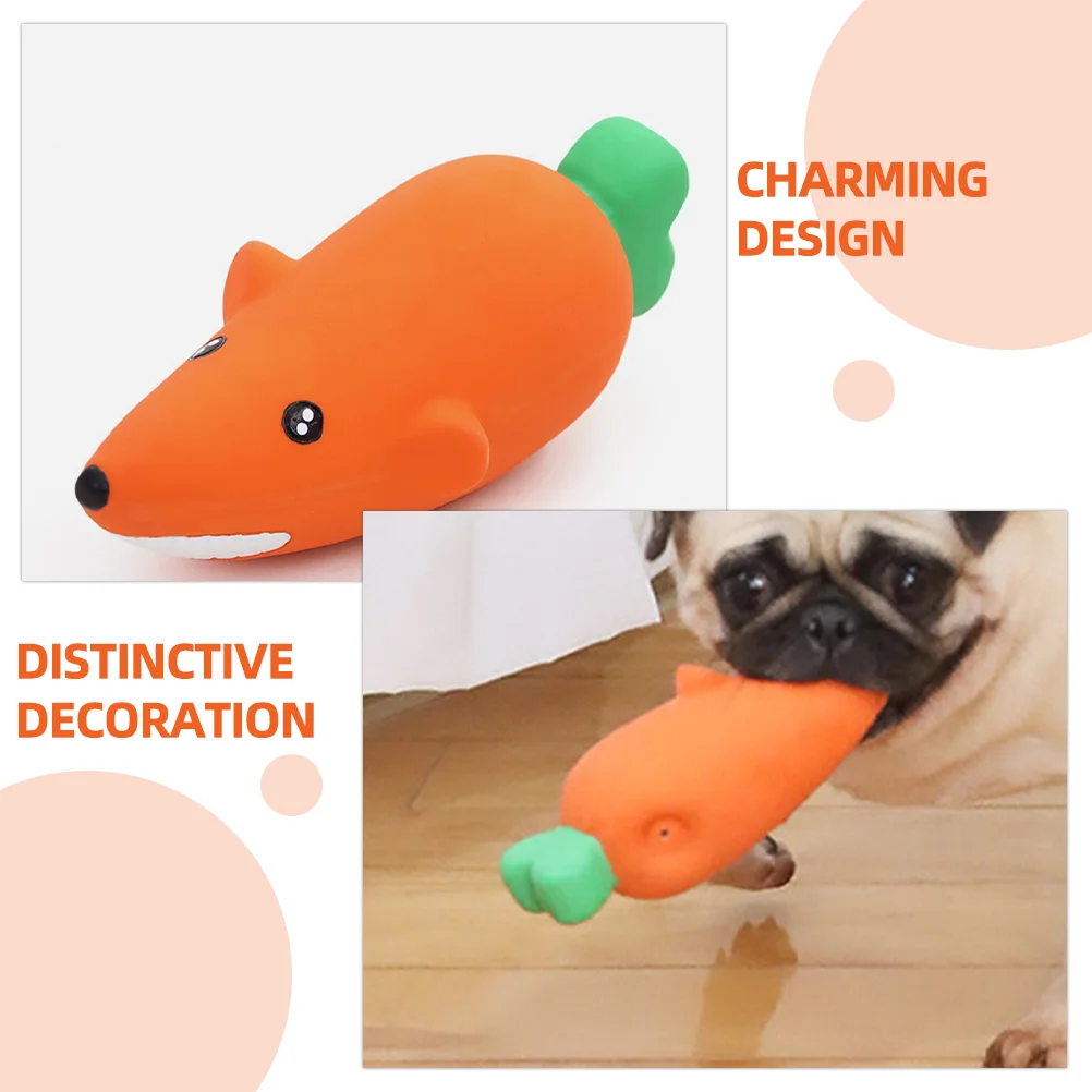 Dog Squeaky Toy Puppy Chew Toys Interactive Latex for Small Dogs Vocalize Emulsion Lasting Wear Resistant Bite Proof