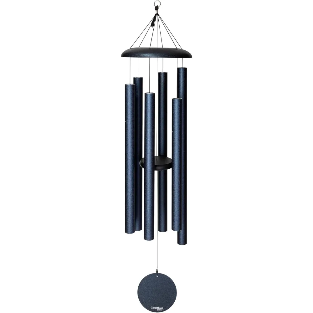 

by Wind River - 56 inch Midnight Blue Wind Chime for Patio, Backyard, Garden, and Outdoor Decor (Aluminum Chime) Made