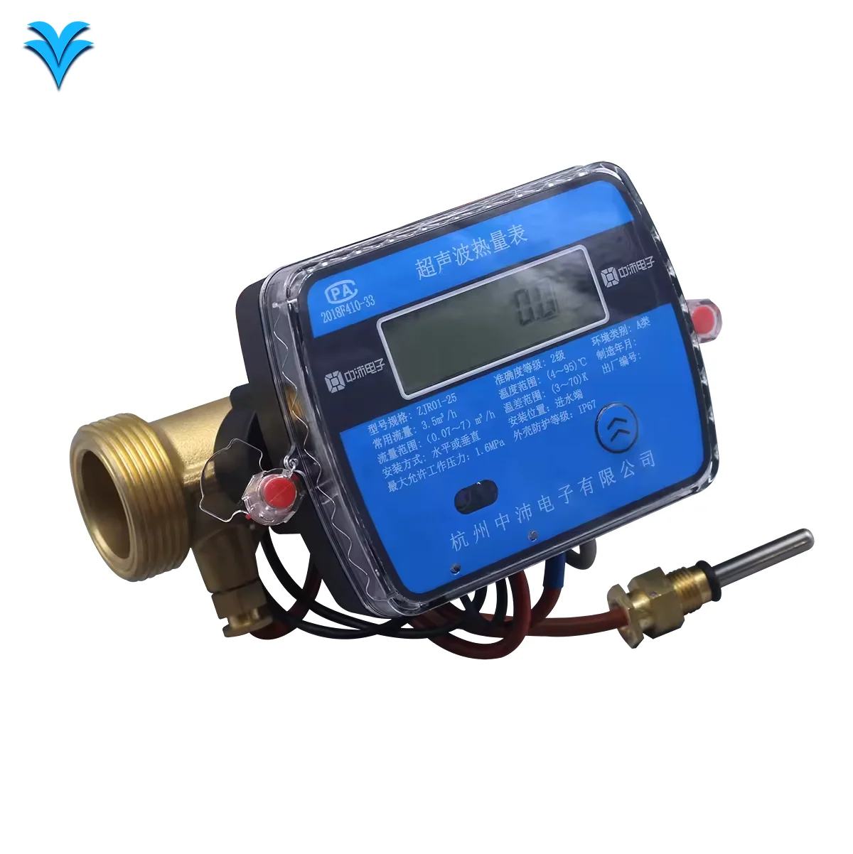 

Intelligent Digital BTU Heat Watch with RS485 MBUS Pulse Output Ultrasonic Flowmeter