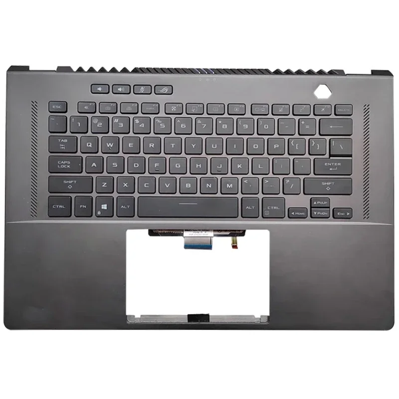 Imagem -04 - Teclado para Notebook Palmrest Case Versão Inglês Eua Tampa Superior Rog Zephyrus Ga503 Gu603 Novo e Original