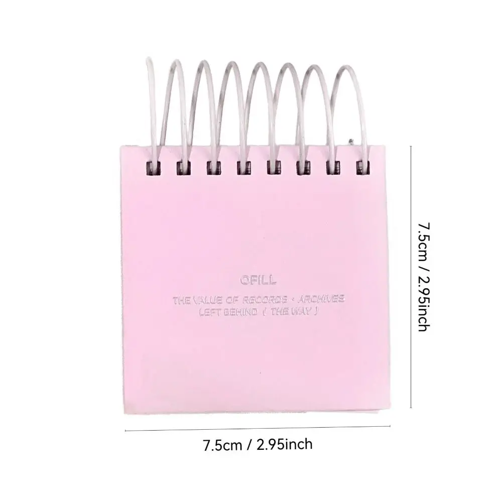 Neue Kirschblüte Rosa Spirale Buch DIY Leere Innenseiten Spule Notebook Geschenk Mini Notizblock Schreibwaren