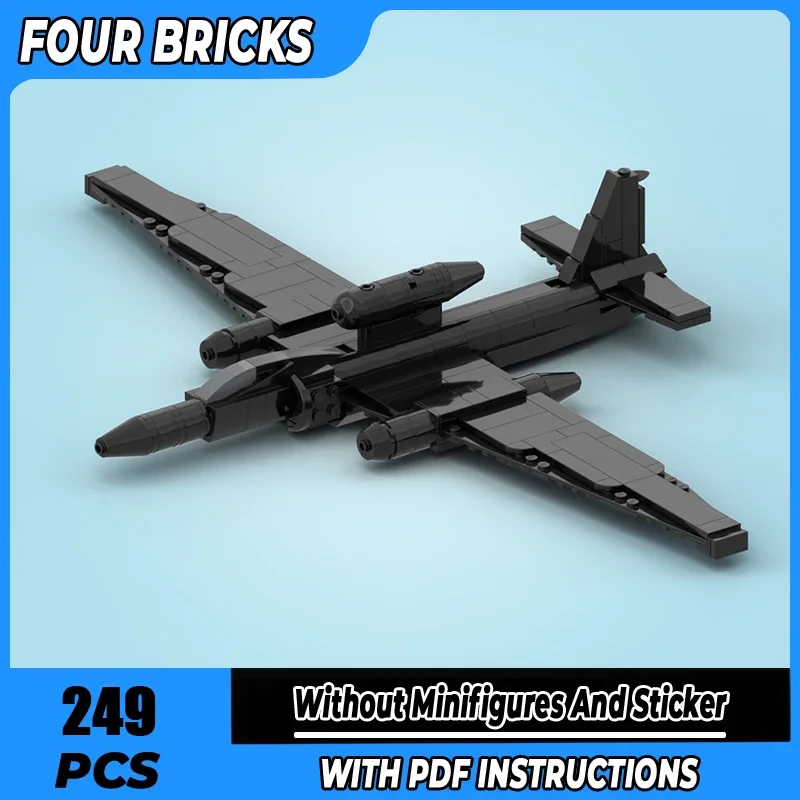 

Разонансный самолет Moc Building Block U-2S Dragon Lady Technology Модульная модель кирпича Подарки Рождественские игрушки DIY Наборы для сборки
