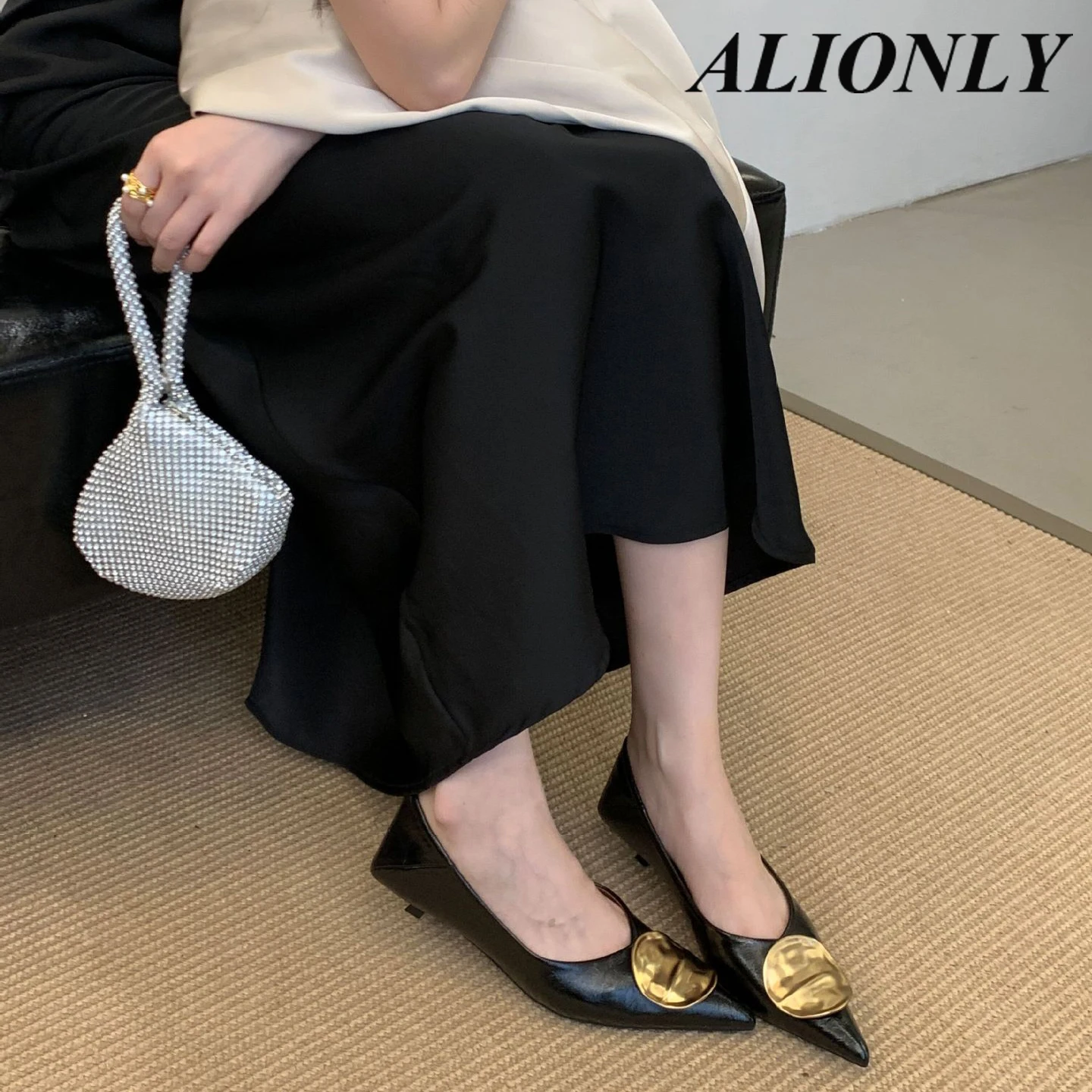 

Alionly 2026 New Street Style Pumps Women Pointed Toe Wedges Heels Elegant Slingbacks Party Slingback Mules Shoes Zapatos