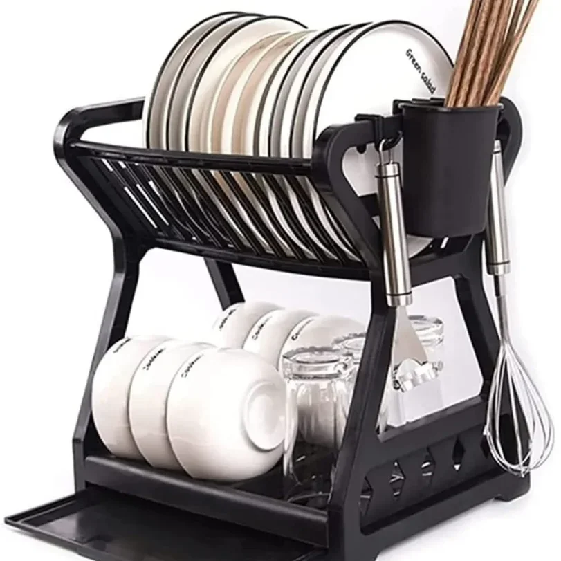 

Практичный органайзер для хранения, сушилка для посуды, двухслойная скамейка, держатель для кухонной посуды, клетка, сушилка для палочек для еды