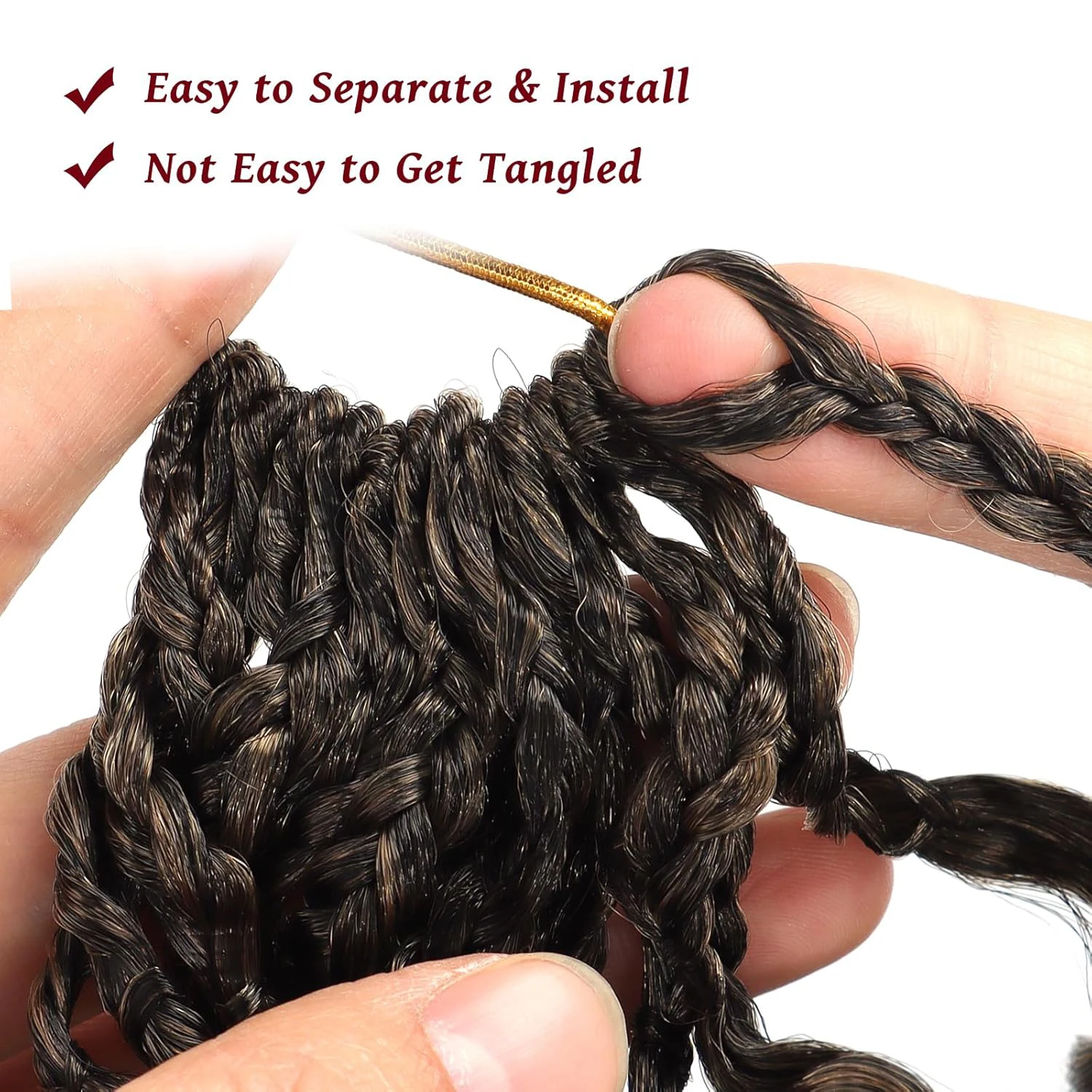 GoGo Curl Crochet Hair 10/14/18 Inch 1-7 Packs synthetic Curly Crochet Hair Pre looped Ocean Wave Water Wave Deep Twist