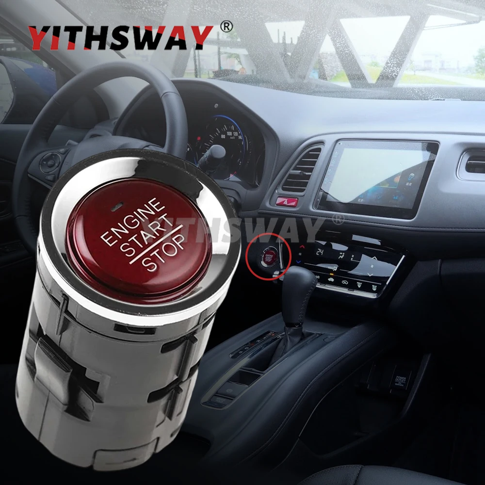 Bouton d'arrêt de démarrage de commutateur d'allumage de moteur pour Honda HR-V FIT City Jade Odyssey 2015 2016 2017 2018 35881-T4N-701 35881-T5H-H41