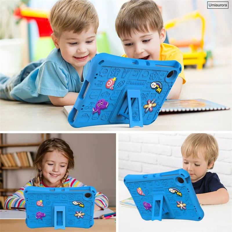 For Xiaomi Redmi Pad SE 11 inch 2023 Full Body Stand Tablet Case Capa Kids Shockproof Anti-fall EVA Cover Shell + Shoulder Strap