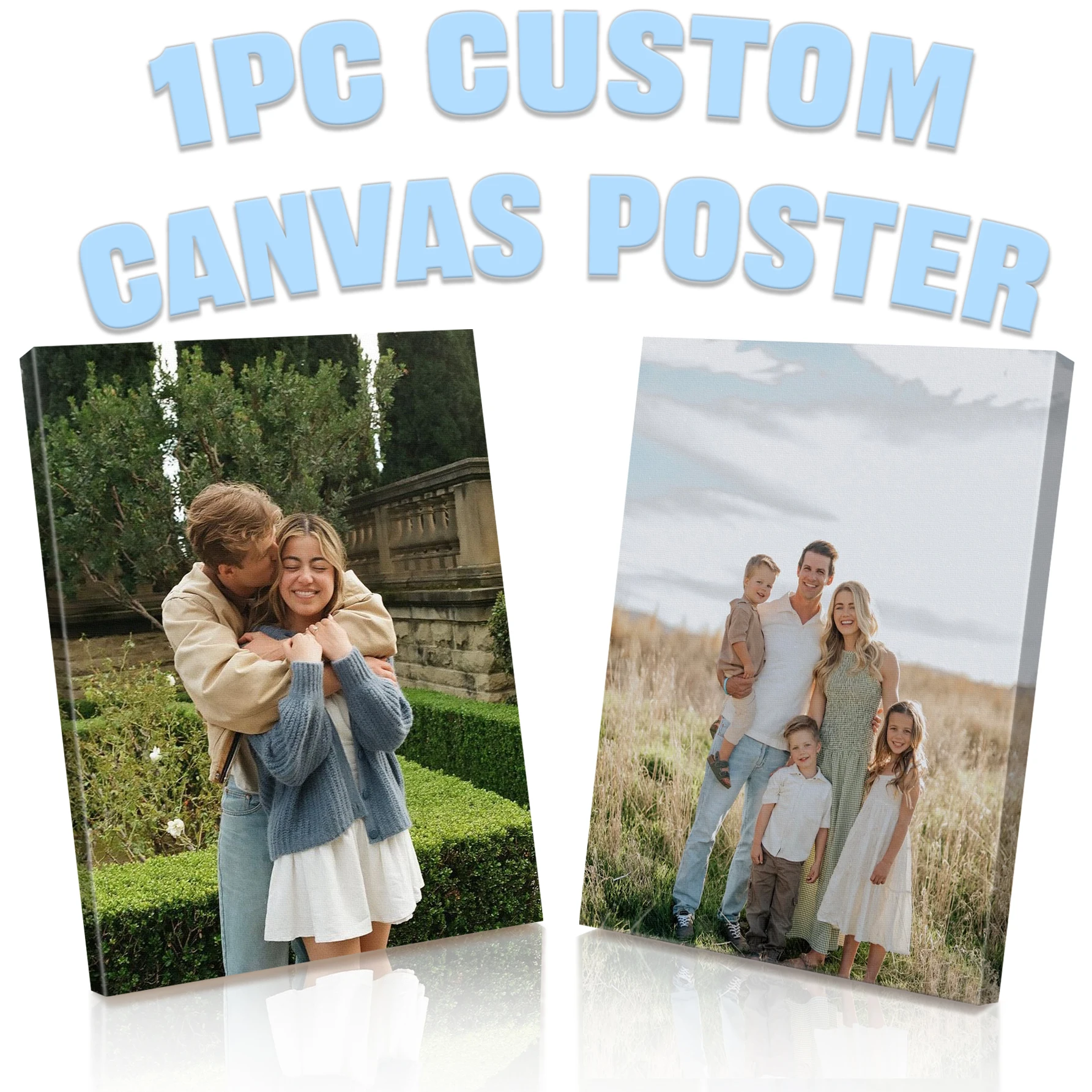 1Pc Custom All Size Canvas Poster.Custom Canvas Print For Easter Gift/Graduation Decor/Wedding Gift/Gifts For Boyfriend