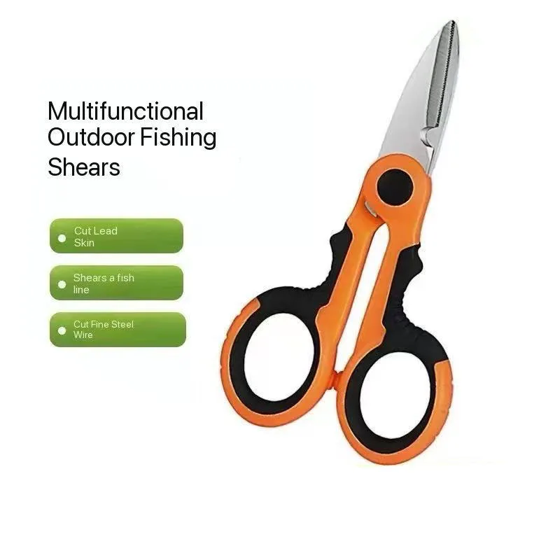 Tijeras de electricista multifuncionales: características cortadores de alambre aislados, cortadores de chapa metálica, tijeras dentadas y cortadores de hilo de pescar resistentes, perfectos para trabajos eléctricos y necesidades de pesca