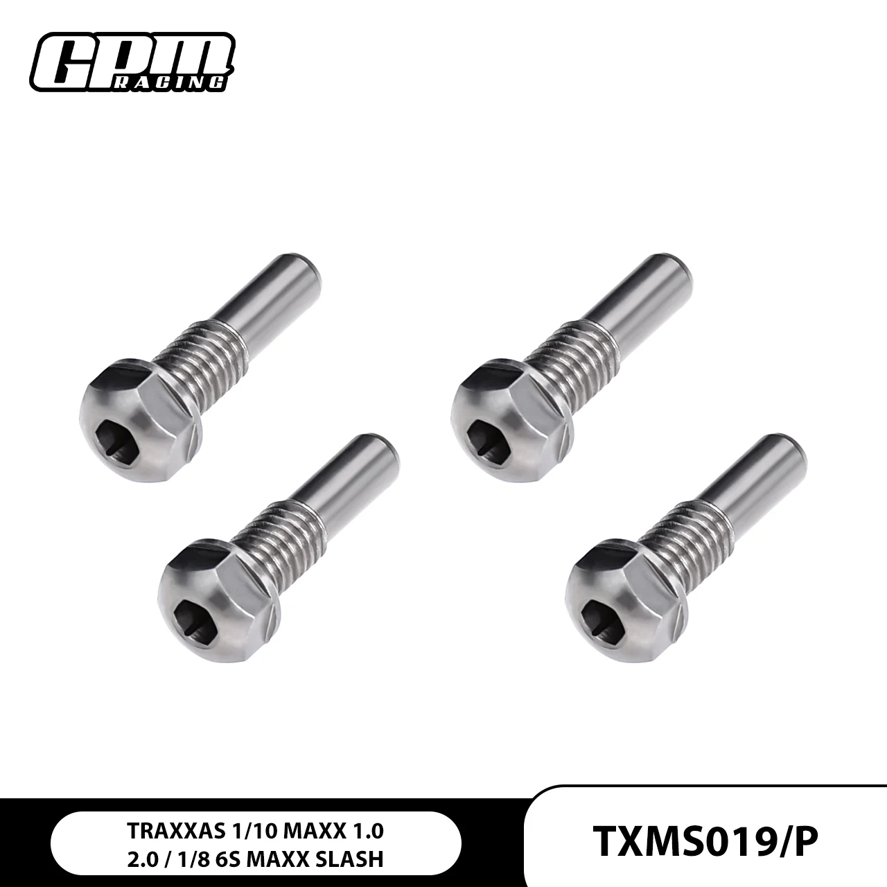 

GPM Stainless Steel King Pin For Front C-Hubs For TRAXXAS 1/10 Maxx Maxx Slash