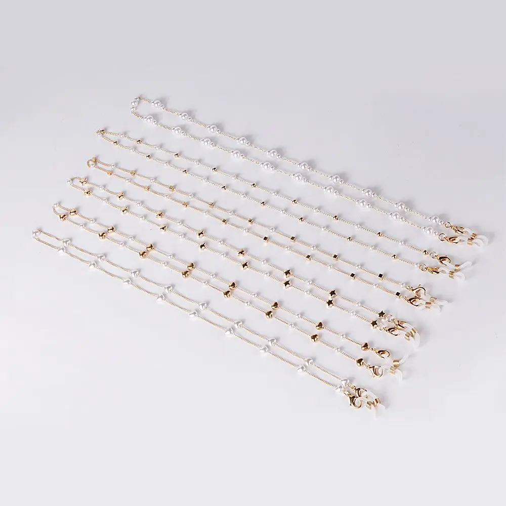 Star Pearl Gold Chain Halter Glasses Chain Halter Glasses Chain Mask Extender Chain Mask Chain Anti Drop Lanyard