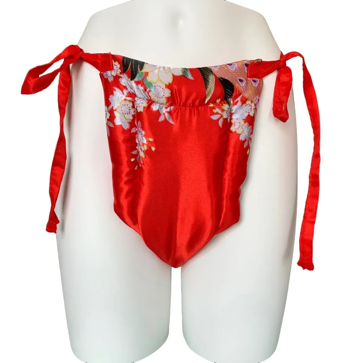 

Simulated Silk Soft Adult Fill Cotton Diaper Pad Briefs Lace Up Waist Soft Silky Touch Underwear