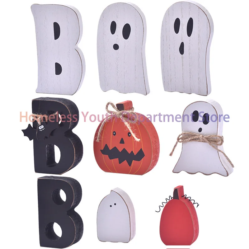 Wooden ornaments for Halloween decorations