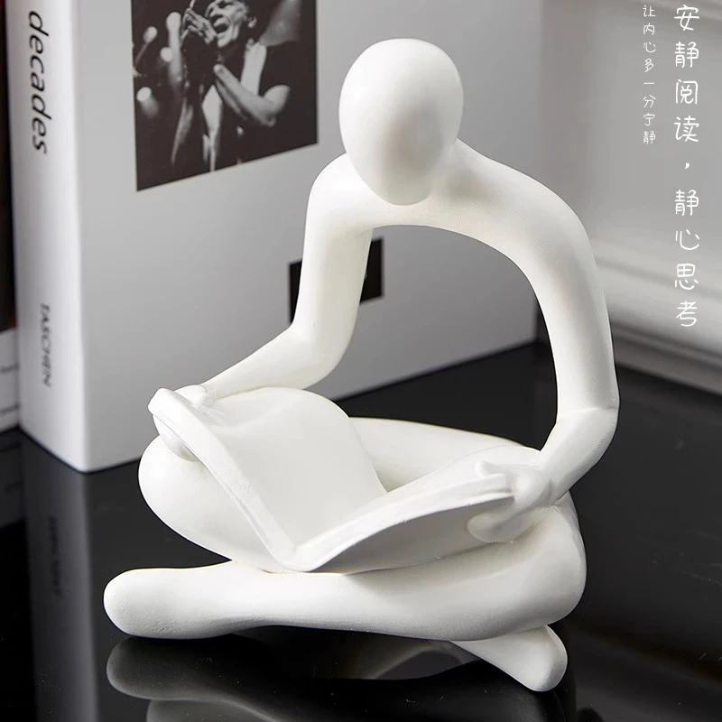 

Modern minimalist abstract art designer ornament Nordic creative bookshelf bookend home living room wine cabinet decoration