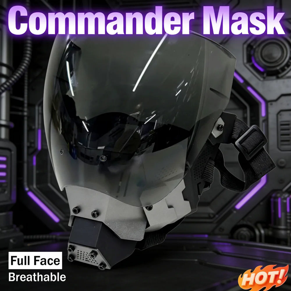 

Защитная маска для пейнтбола, CS, варгейма, с двусторонними противотуманными линзами, в стиле панк, крутая маска для косплея, регулируемая, для активного отдыха, защитное снаряжение