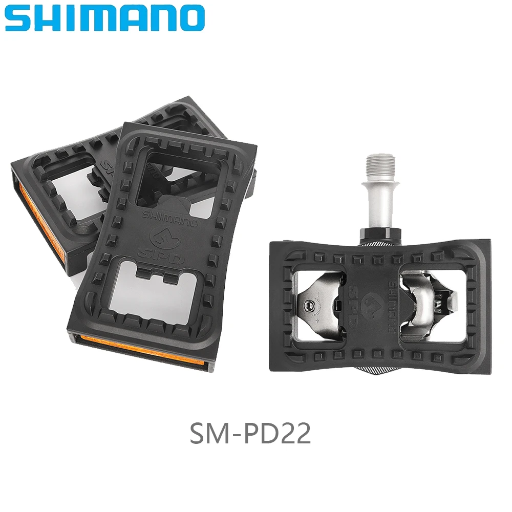 SHIMANO SM-PD22 SPD Cleat Flat Mountain Bike Pedal Bicycle For M520 M540 M780 M980 Clipless MTB Pedals PD22