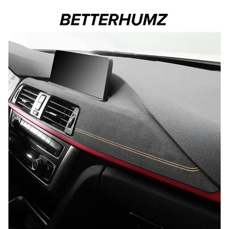 For BMW F32 F30 F34 Dashboard Panel Car Interior Instrument Trim Covers Made of Alcantara Decorative Sticker Tuning Accessories