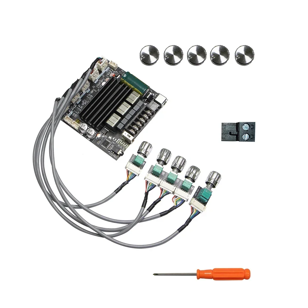 ZK-ST21 100W*2+200W TPA3221 BT Power Amplifier Board Exterior Cable Subwoofer 2.1 Channel 12V-30V Audio Power Amplifier Module