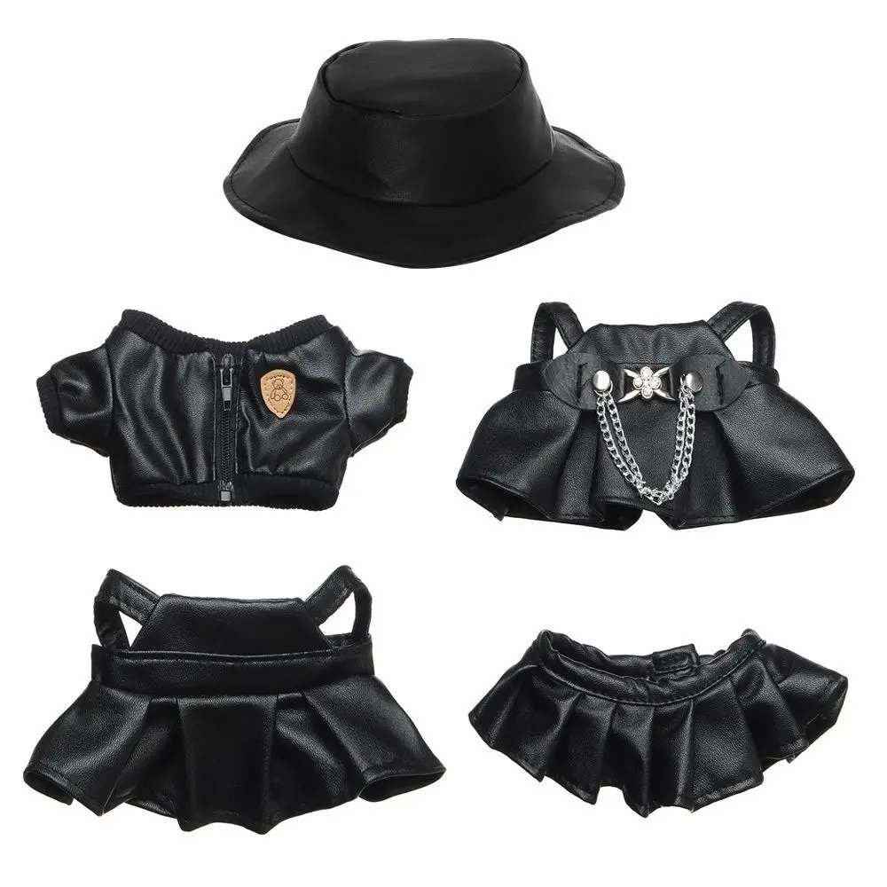 20Cm Poppenkleding Pluche Vest Broek Mini Kleding Jas Hoofddeksels Katoen Gevulde Poppen Schoenen Tassen Accessoires Outfit T-Shirt Pak