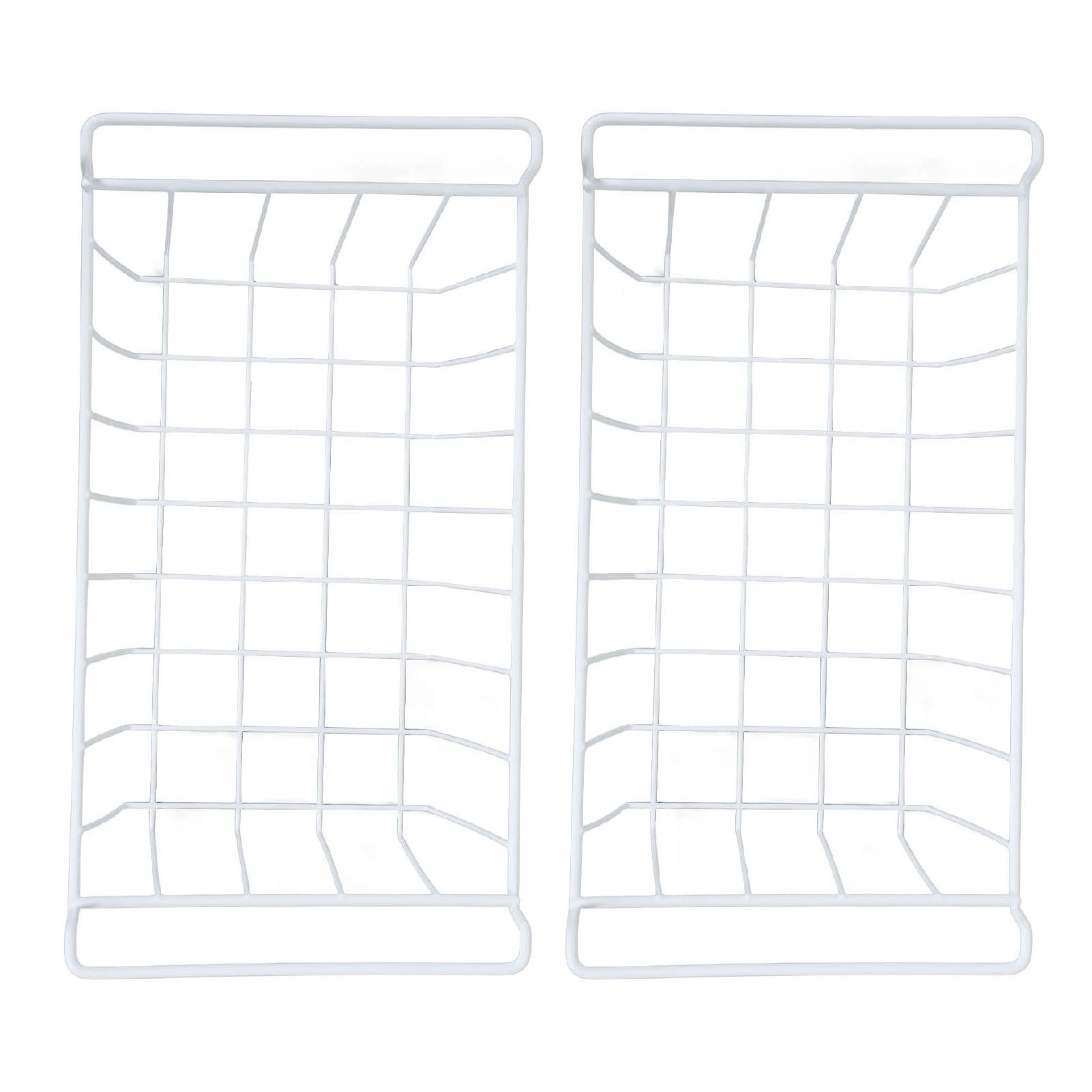 منظم تخزين سلك الفريزر، سلال فريزر مستطيلة مقاومة للصدأ من الفولاذ المقاوم للصدأ، طلاء البولي ايثيلين للمطبخ