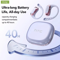 HTC NE28 Bluetooth V6.0 Earphones OWS Sports Headphones Wireless Headphones Comfortable Earhook Mic Powerful Bass Longlife