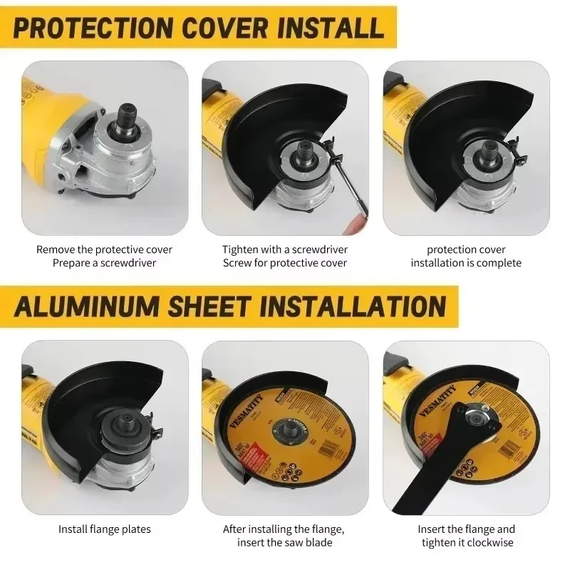 Cordless Angle Grinder DCG406 125MM  Brushless 9000RPM Polishing Machine Cutting Machine For 18V 20V Battery