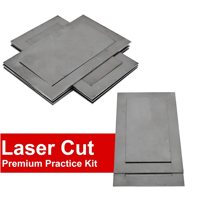 ABJN-Kit de pratique de soudage, coupons de soudage 24 pièces 3x5 pouces pour MIG, adapté à la pratique du soudage et à améliorer les compétences de soudage