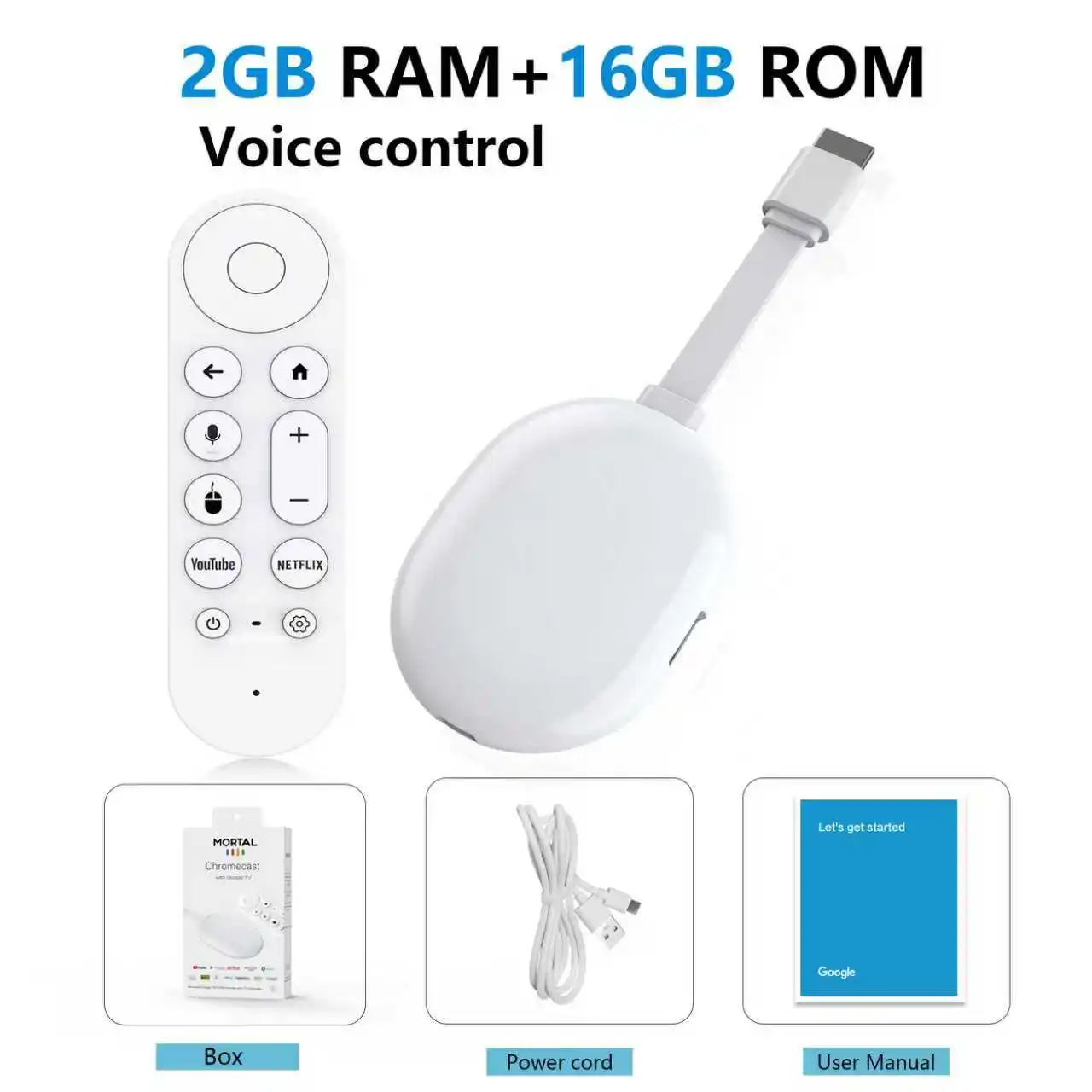 Wereldwijde versie Android 14.0 Mortal TV Stick Q2 Ultra BT5.X WIFI6 Streaming Draadloos HDMI Meertalig Rockchip 3518 TV Dongle