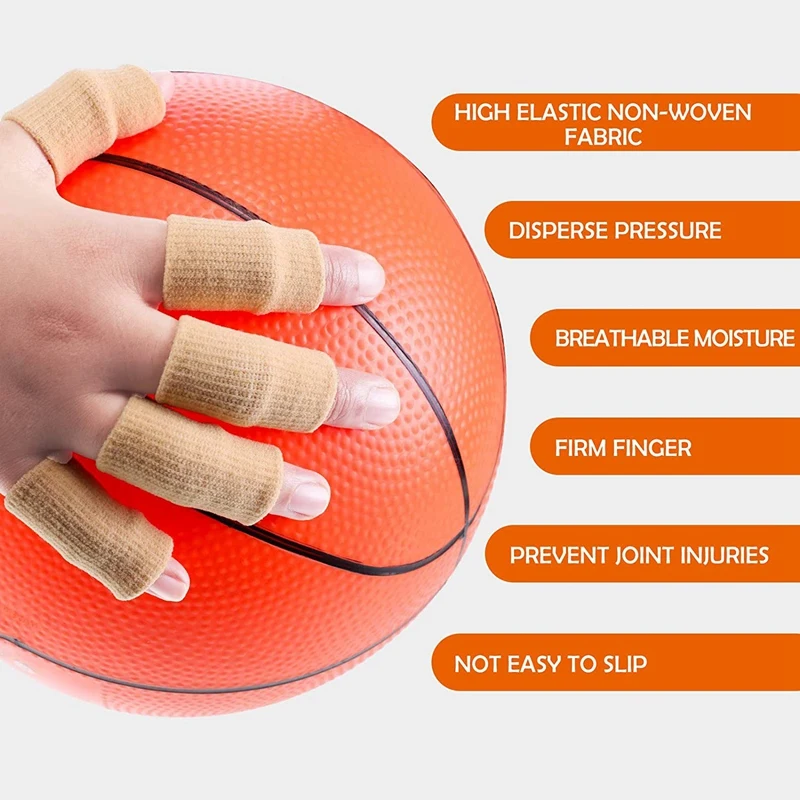 40Pcs Finger Sleeves Thumb Splint Brace Support Protector Breathable Elastic Finger Tape For Pain Relief Arthritis